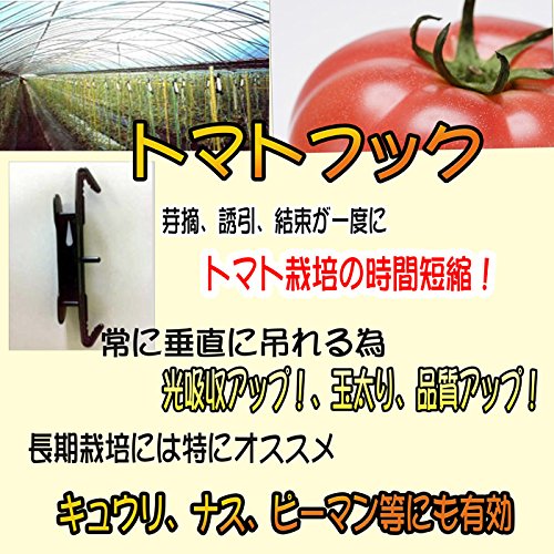 Amazon.co.jp: トマトフック トマト栽培フック 1セット100個